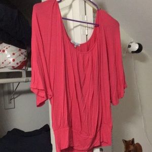 Charlotte Russe pink blouse size large